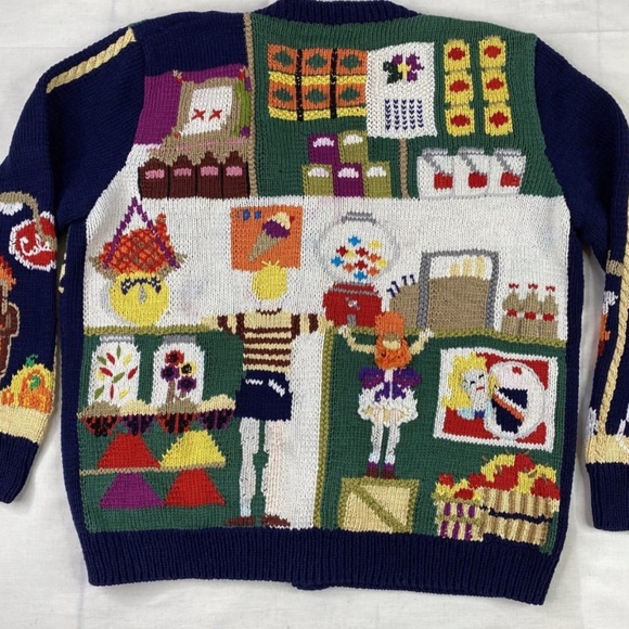 ISO Vintage Berek Marta D "General Store" Cardigan - Picture 2 of 3